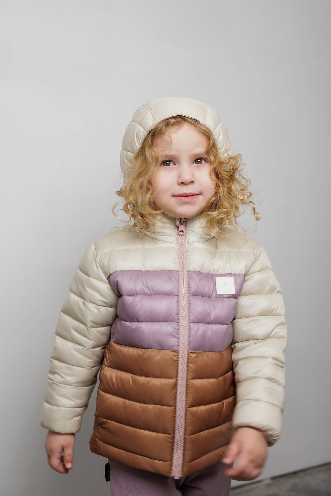 Kidorca Porteau Kids Reversible Puffer Jacket - Dusty Rose – Quilted fit