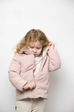 Kidorca Porteau Kids Reversible Waterproof Puffer Jacket - Dusty Rose