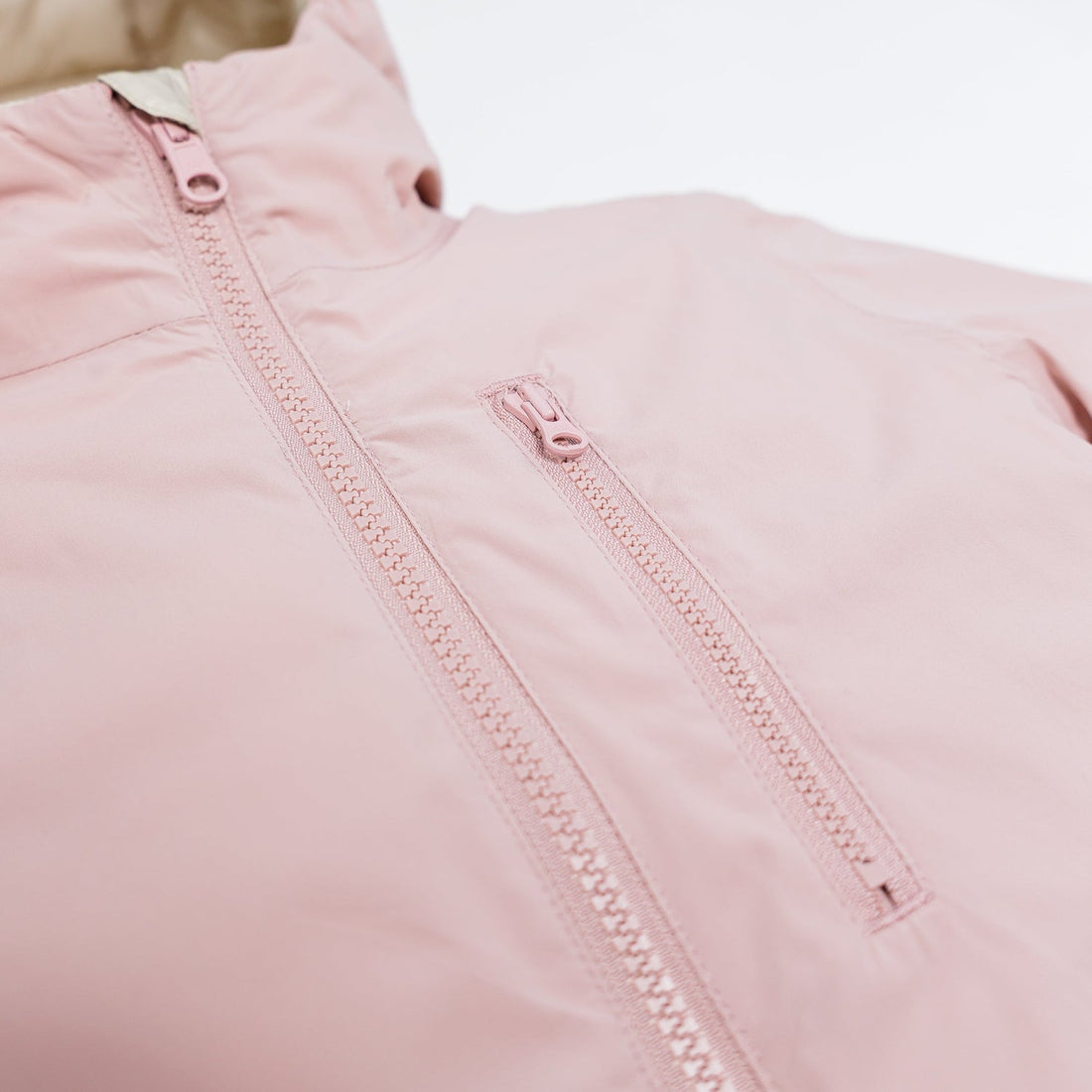 Kidorca Porteau Kids Reversible Puffer Jacket - Dusty Rose – Reversed pocket