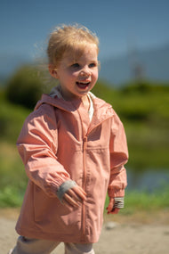 Kidorca Tofino Kids Rain Jacket - Cameo / Cherry