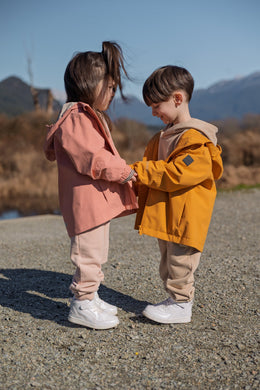 Kidorca Tofino Kids Rain Jacket - Cameo / Cherry