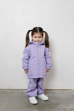Kidorca Tofino Kids Rain Jacket - Lilac / Floral