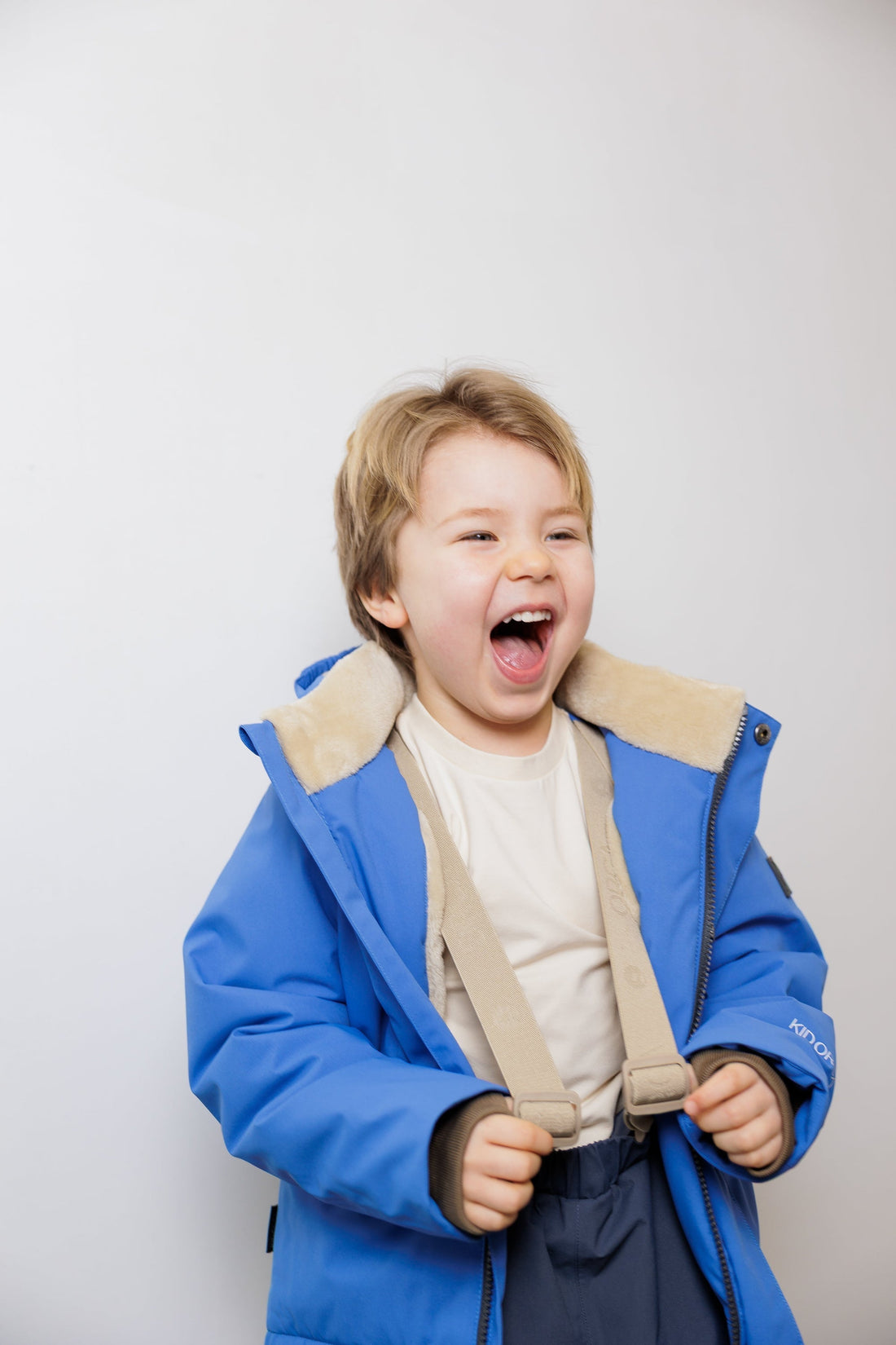 Kidorca Cypress Kids Waterproof Winter Jacket - Dutch Blue – On-child fit