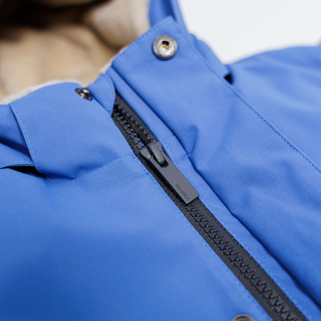 Kidorca Cypress Kids Waterproof Winter Jacket - Dutch Blue – Snap closure