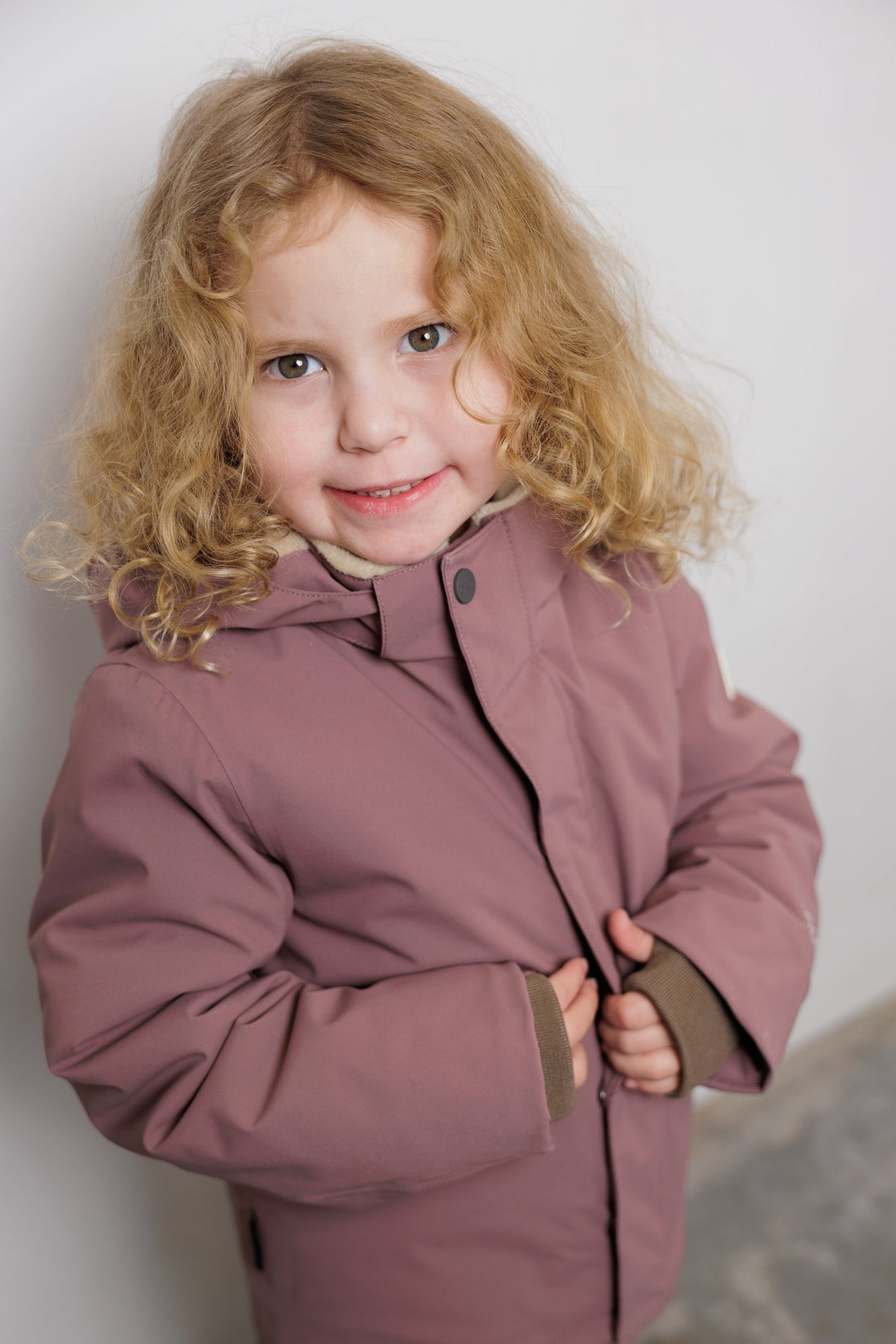 Kidorca Cypress Kids Waterproof Winter Jacket - Rose Taupe – On-child fit