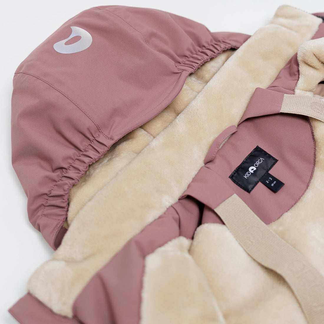 Kidorca Cypress Kids Waterproof Winter Jacket - Rose Taupe – Hood lining