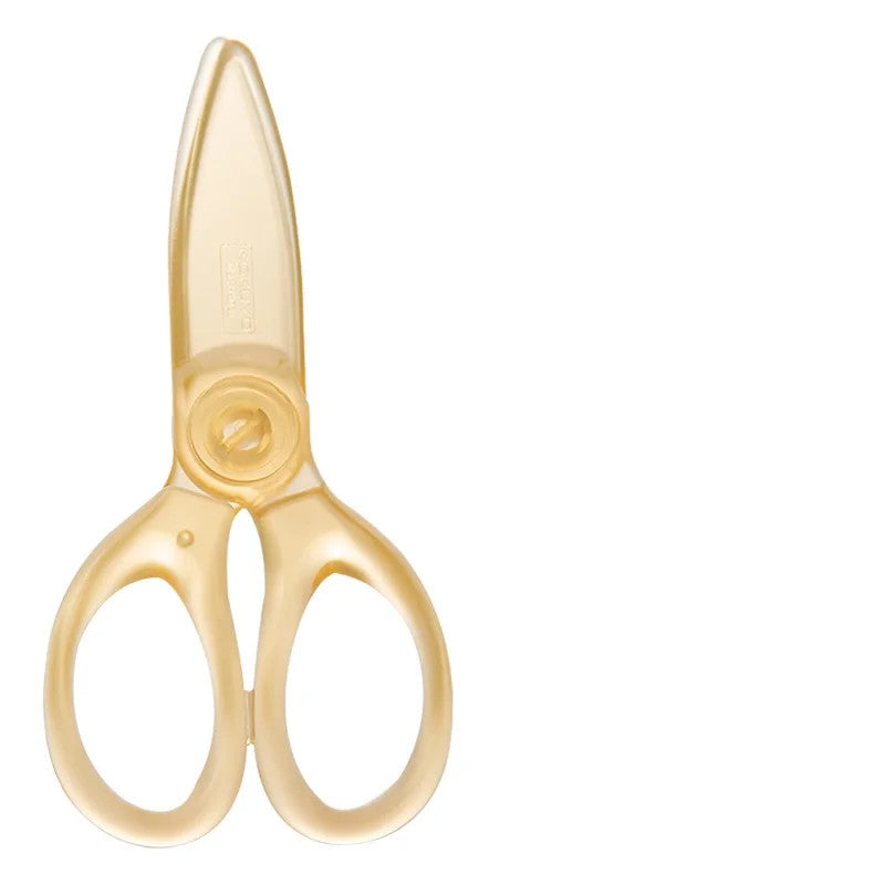 Kokuyo bladeless scissors for kids, yellow with ergonomic handles and safety blade design