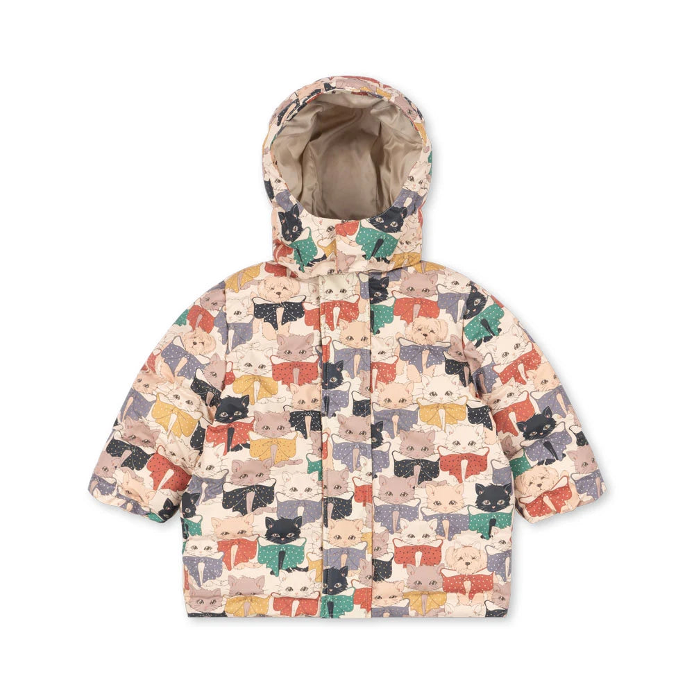 Konges Slojd Ace Rain Jacket Like Cats And Dogs - Front View