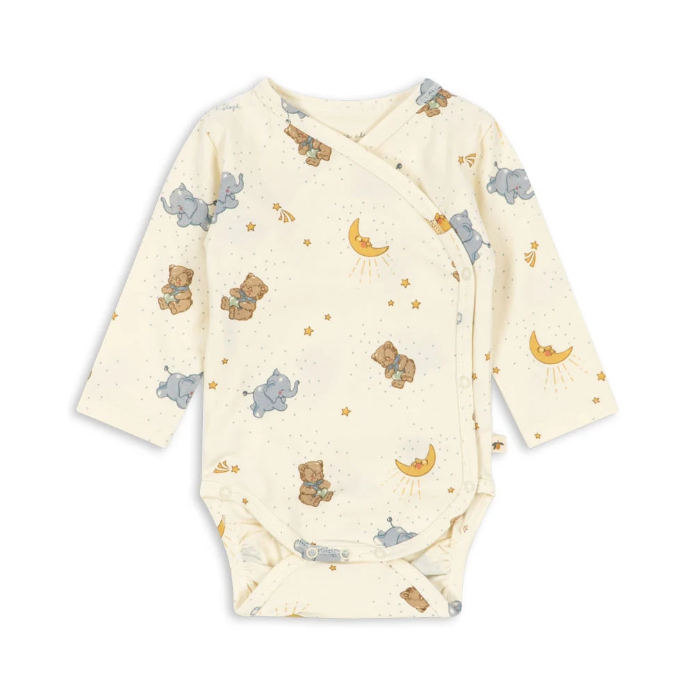 Konges Slojd Basic LS Newborn Body GOTS Cucciolo - Front View