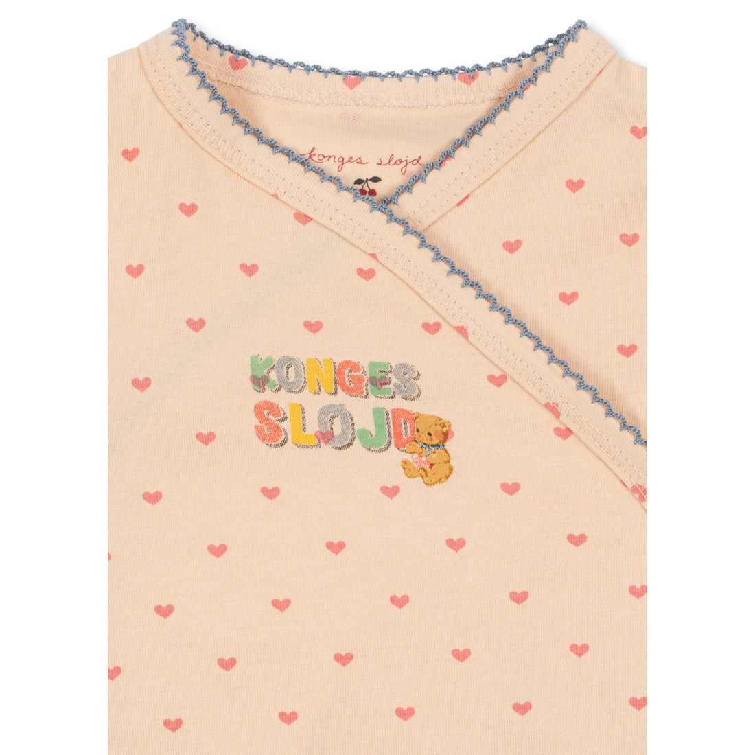 Konges Slojd Basic LS Newborn Body GOTS Teddy Coeur - Product Detail
