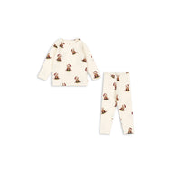 Konges Sløjd Basic Organic Cotton Blouse & Pants Set – Teddy Bear