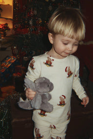Konges Sløjd Basic Organic Cotton Blouse & Pants Set – Teddy Bear