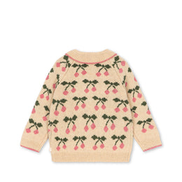 Konges Slojd Belou Collar Cardigan Cherry