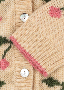 Konges Slojd Belou Collar Cardigan Cherry