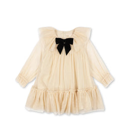 Konges Slojd Bow Dress Parchment