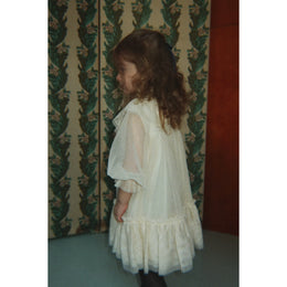 Konges Slojd Bow Dress Parchment