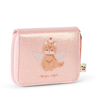 Konges Slojd Cat Wallet Cerise Glitter Pink