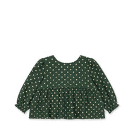 Konges Slojd Elin Bow Blouse GOTS Dot Marseille