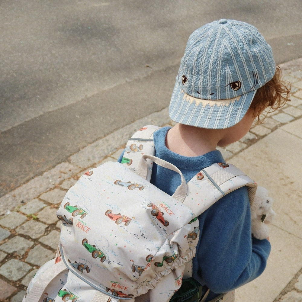 Konges Slojd Elliot Shark Cap - Trio Bleu Stripe 2