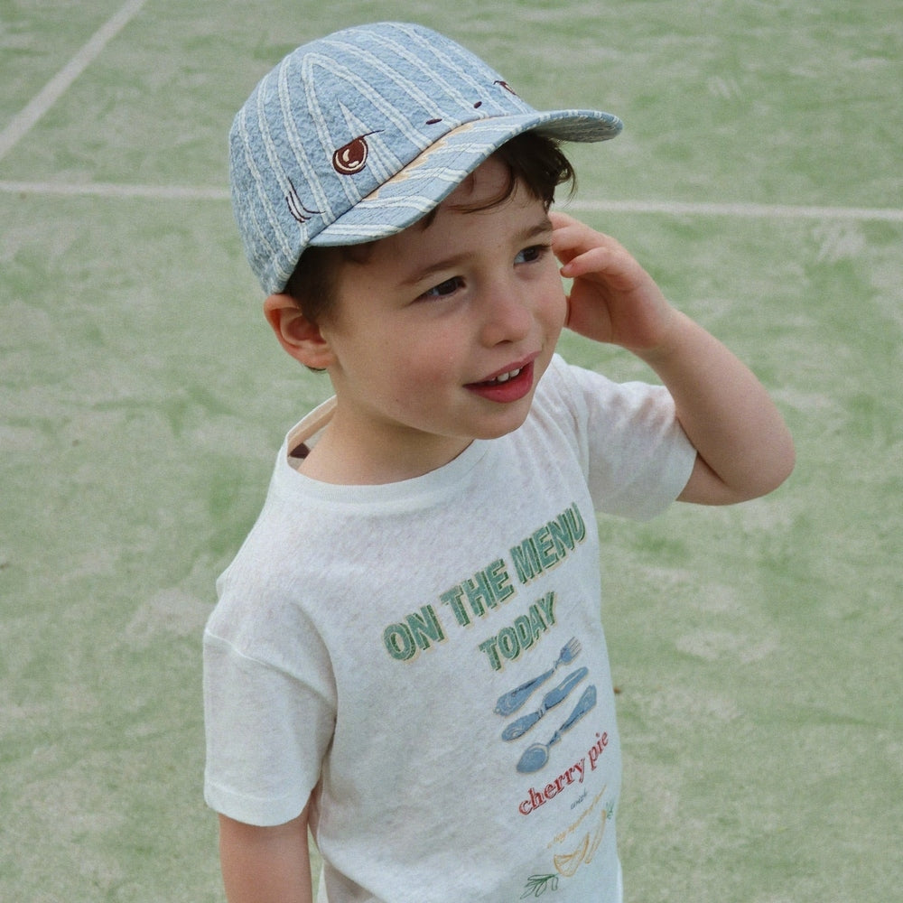 Konges Slojd Elliot Shark Cap - Trio Bleu Stripe 3