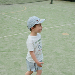 Konges Slojd Elliot Shark Cap - Trio Bleu Stripe