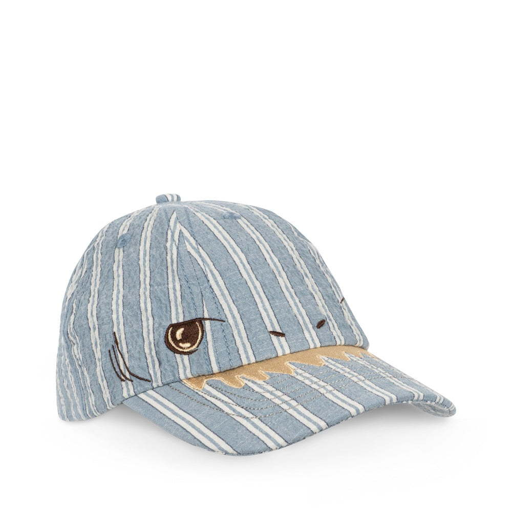 Konges Slojd Elliot Shark Cap - Trio Bleu Stripe 7