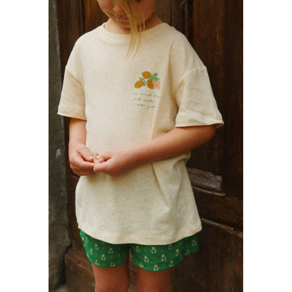 Konges Slojd Era Tee - Buttercream/Juicy 1