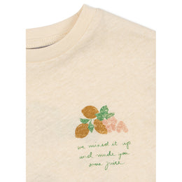 Konges Slojd Era Tee - Buttercream/Juicy