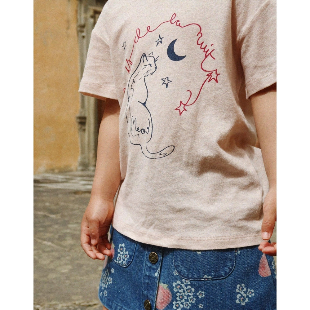 Konges Slojd Era Tee in Pink/Meow