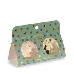 Konges Slojd Glitter Bouncing Ball Set Bunny/Panda