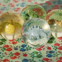 Konges Slojd Glitter Bouncing Ball Set Lemon/Tiger