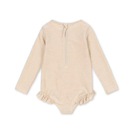 Konges Slojd Jade LS Swimsuit - Rose Stripe