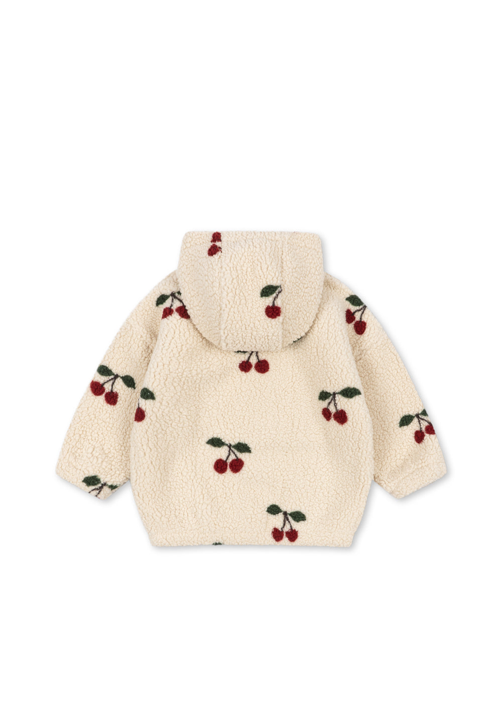 Konges Slojd Jody Teddy Hoodie GRS Ma Grande Cerise - product view 5