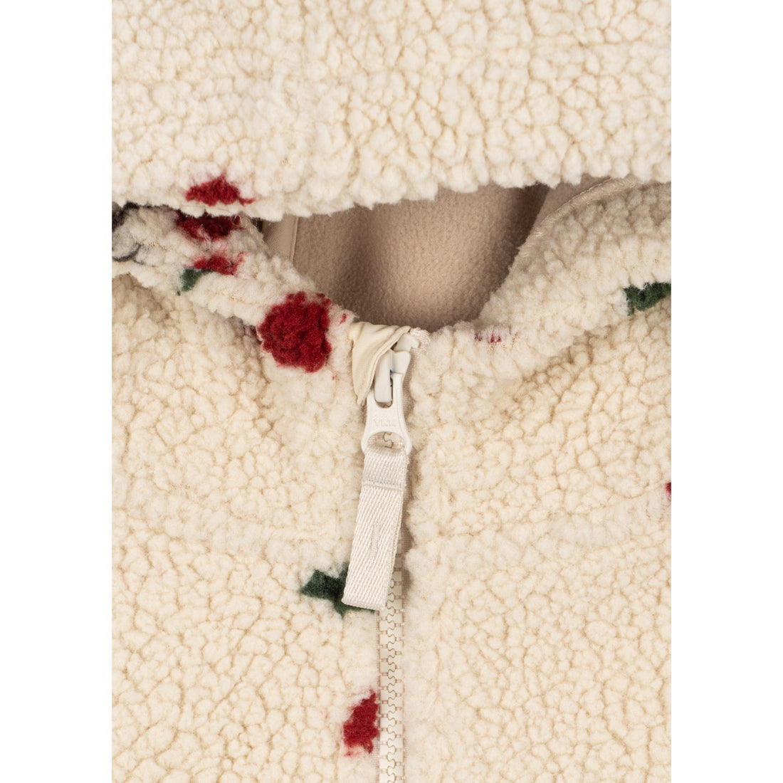 Konges Slojd Jody Teddy Hoodie GRS Ma Grande Cerise - product view 7