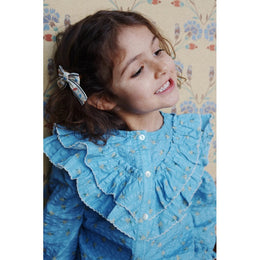 Konges Slojd Kim Frill Blouse Gots Billie Blue