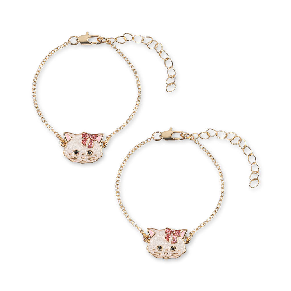 Konges Slojd Kitty Bestie Bracelets 2 Pcs Gold - front view