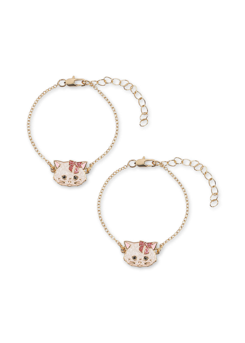 Konges Slojd Kitty Bestie Bracelets 2 Pcs Gold - front view