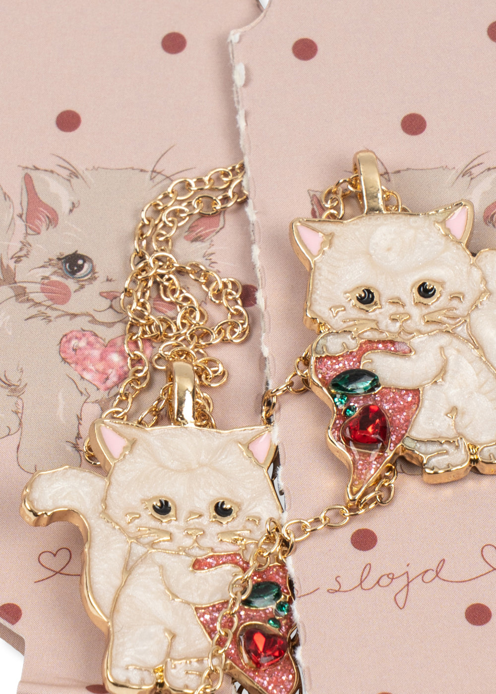 Konges Slojd Kitty Bestie Necklace Gold - product view 3