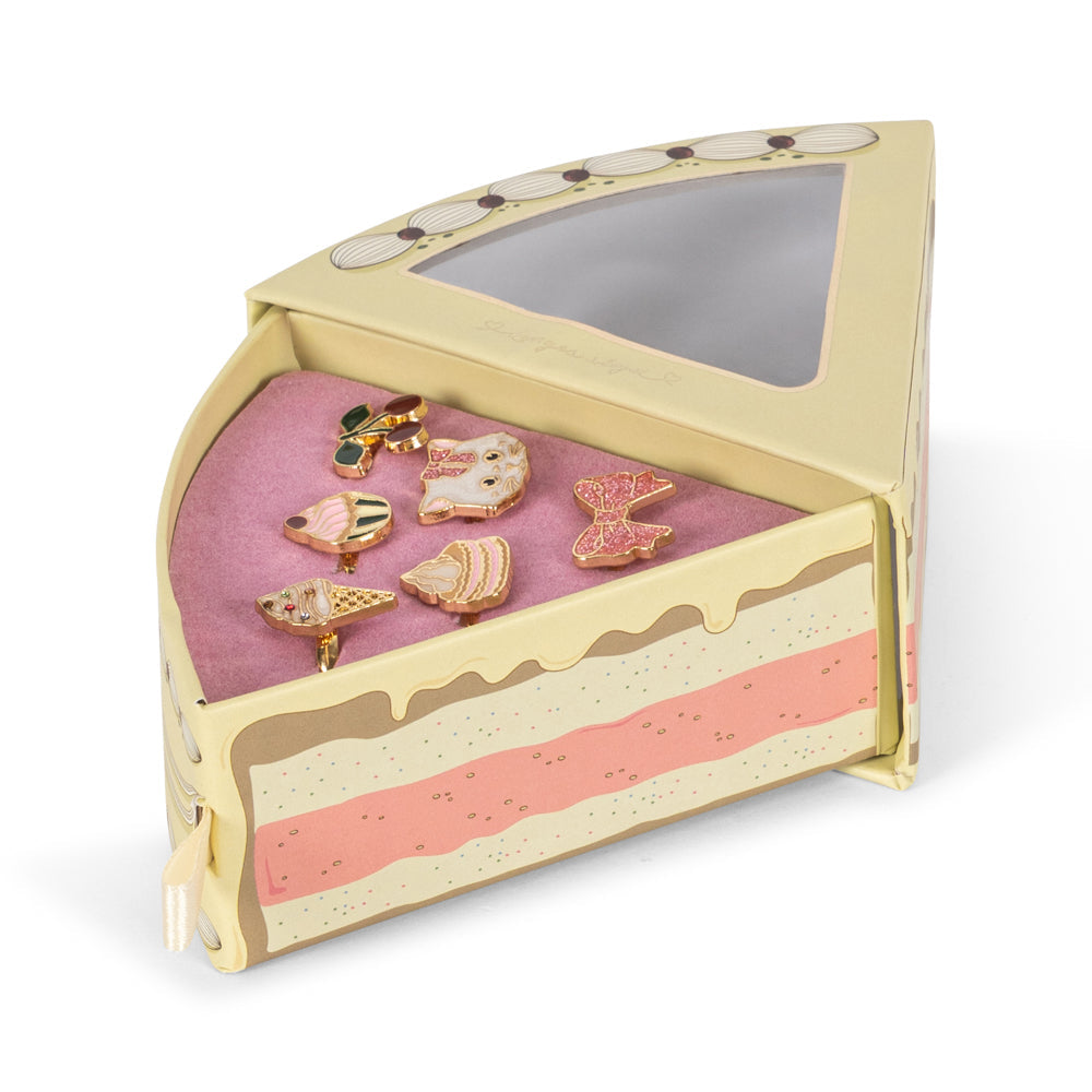 Konges Slojd Kitty Sweets Ring Set 6 Pcs Gold - product view 2