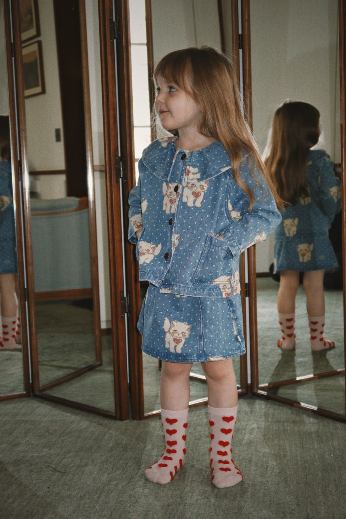 Konges Slojd Magot Collar Jacket GOTS Ciao Miao - lifestyle view 11
