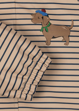 Konges Slojd Rainy Palme Dog Set Stripe La Mer