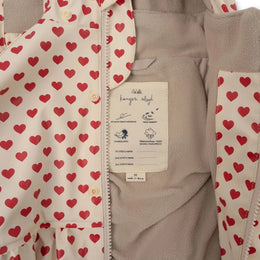 Konges Slojd Rainy Palme Set Coeur Rouge