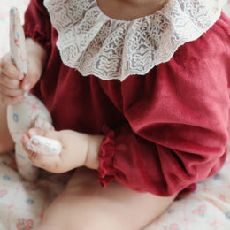 Konges Slojd Venola Romper Red Dahlia