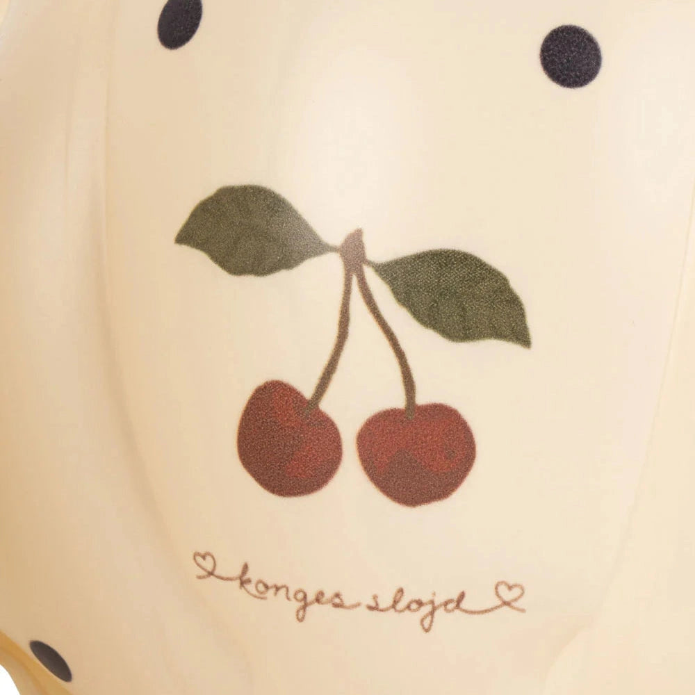 KONGES SLOJD Konges Slojd Water Wings Shell Navy Dot Cherry illustration with script signature on inflatable surface img 3/3
