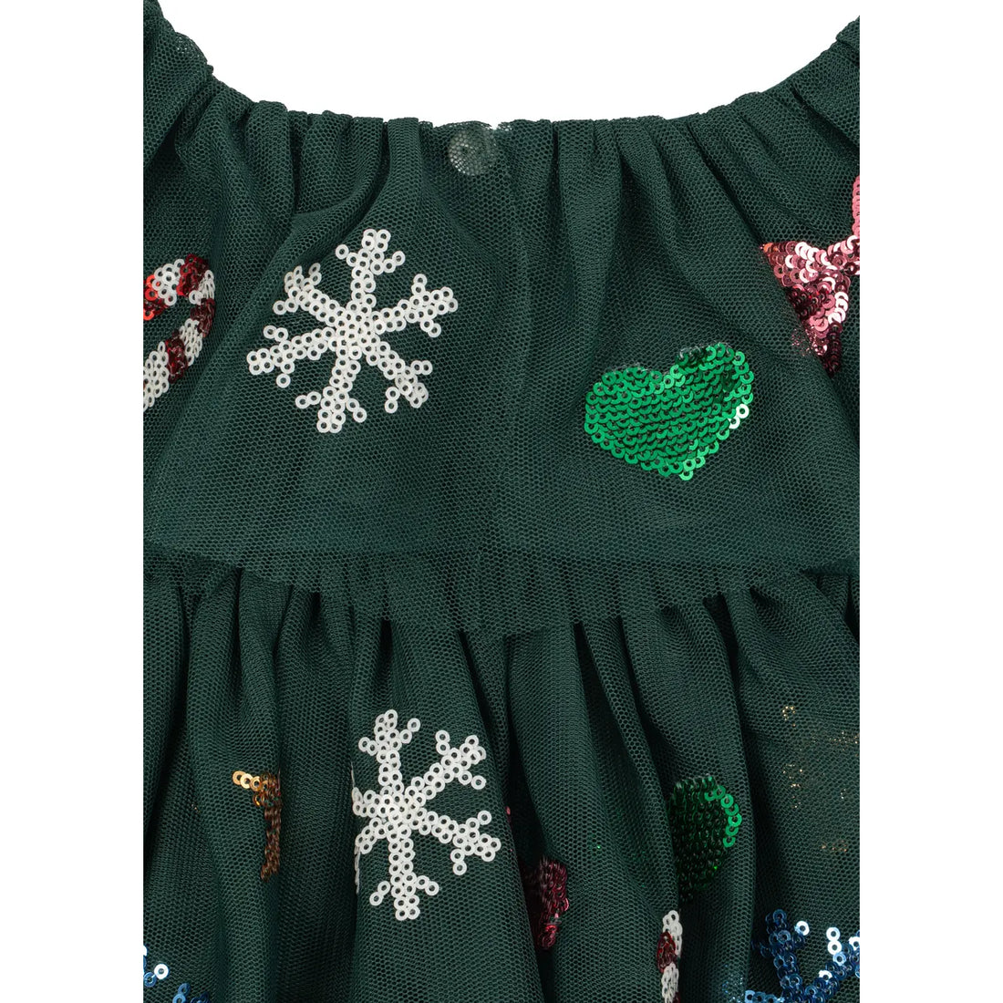 Konges Slojd Yvonne Christmas Dress Hunter Green - Product Detail