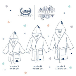 La Millou Bathrobe Bamboo Soft Powder Pink Unicorn Sugar Bebe Large
