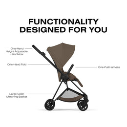 Cybex Platinum Mios 5 Stroller + Fold Cot + Cloud G Pro Recline Infant Car Seat Bundle