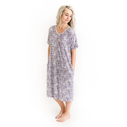 Little Sleepies Bamboo Pajama Set Women's Peonies