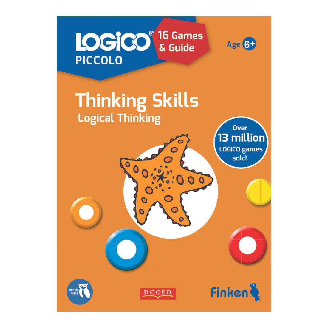 LOGICO PICCOLO Thinking Skills Logical Thinking English card-pack cover with giraffe