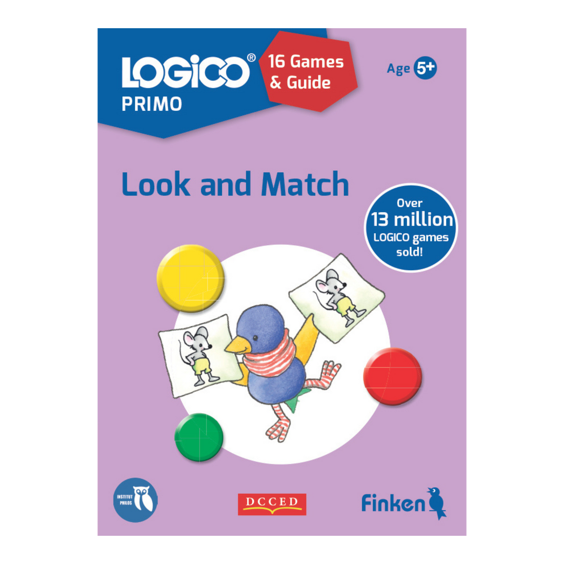 LOGICO PRIMO Look and Match English card-pack cover with matching picture puzzles
